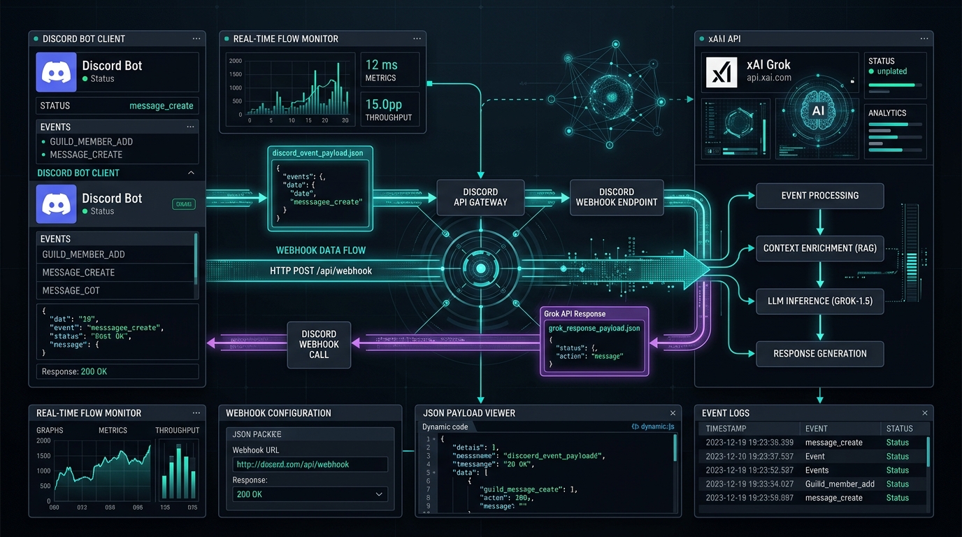 Grok Discord Webhook Flow